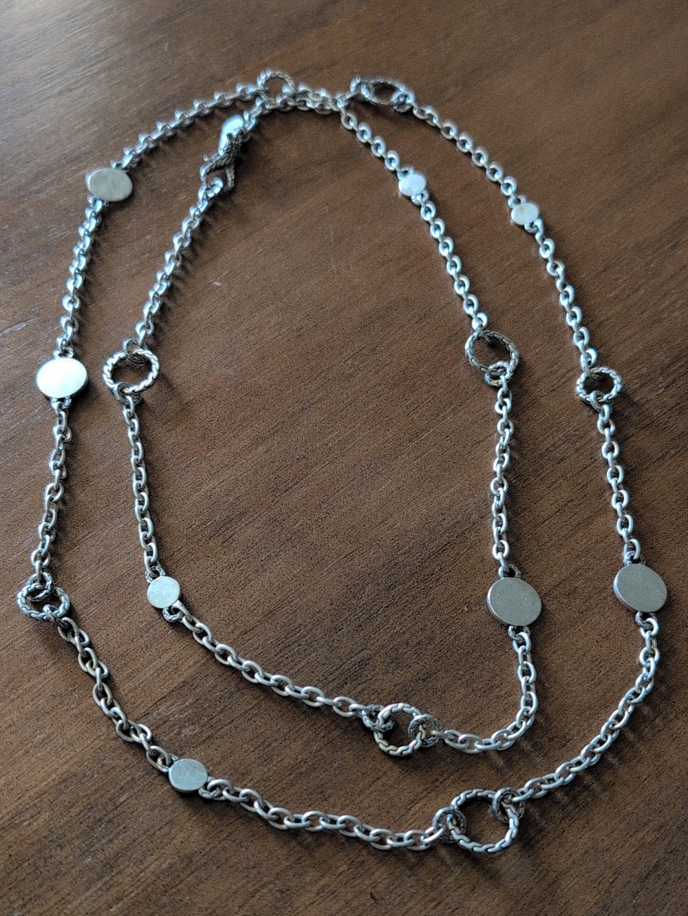 John Hardy 36" Sterling Silver Dot Necklace